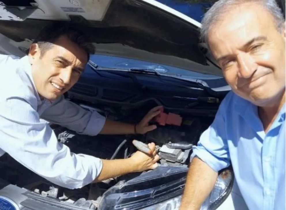 Pedro Pesatti y Marcos Castro tuvieron un percance pero luego salieron airosos