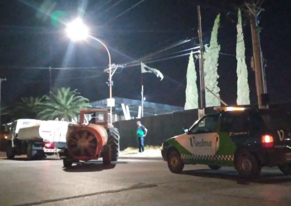 Suspendieron el operativo de fumigación en Viedma por culpa del mal tiempo