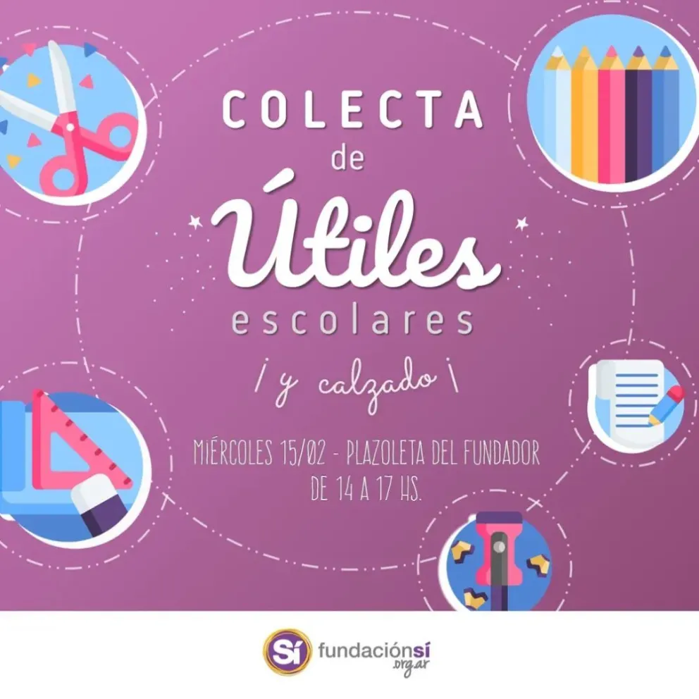 Colecta solidaria de la Fundación Sí Viedma en la Plazoleta del Fundador