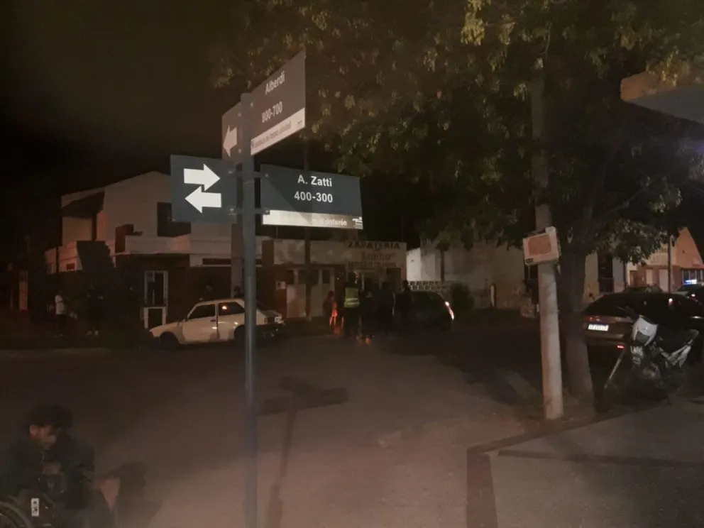 Triple choque en la intersección de calle Zatti y Alberdi