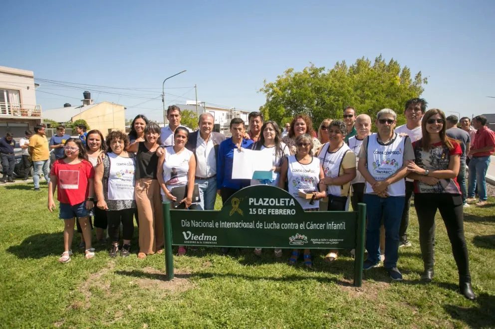 Una plazoleta para dar un mensaje: El cáncer se puede curar