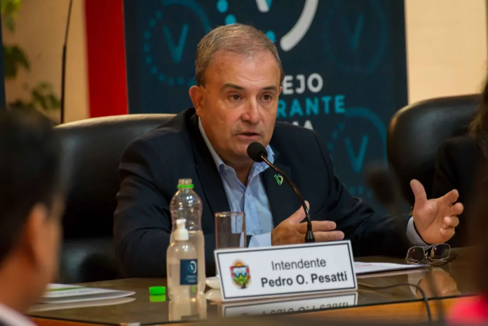 Pesatti habló de los nuevos trabajos en la avenida Perón y no ocultó su bronca por lo que sucede en El Cóndor 