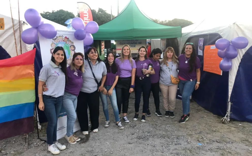 Se realizaron actividades de concientización y visibilización por el 8M en la Fiesta de la Soberanía Patagónica 