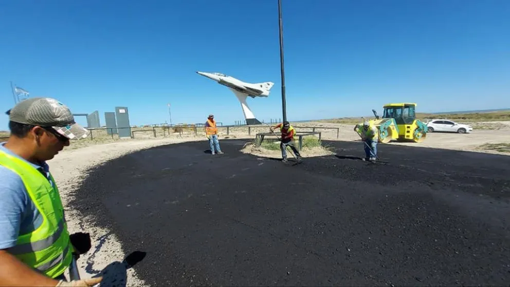Con nuevas obras, sacan lustre al Memorial Malvinas en El Cóndor