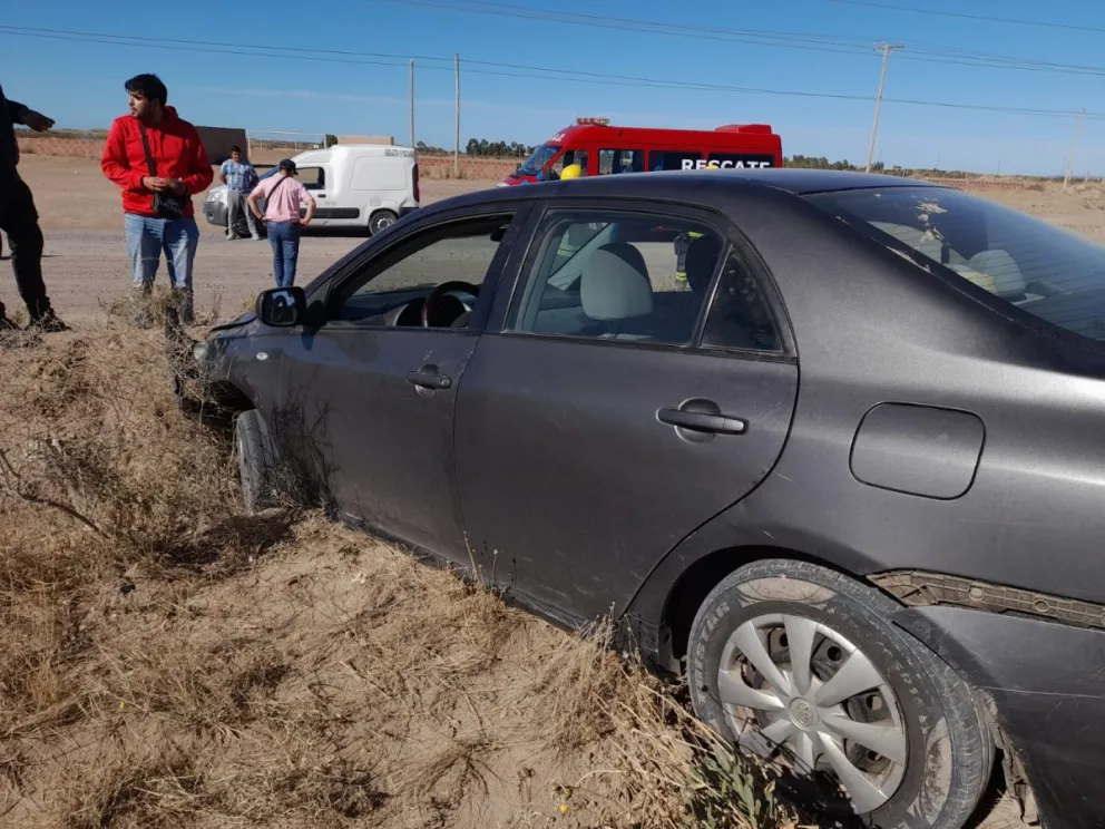 Turistas chilenos sufrieron un vuelco en la zona atlántica