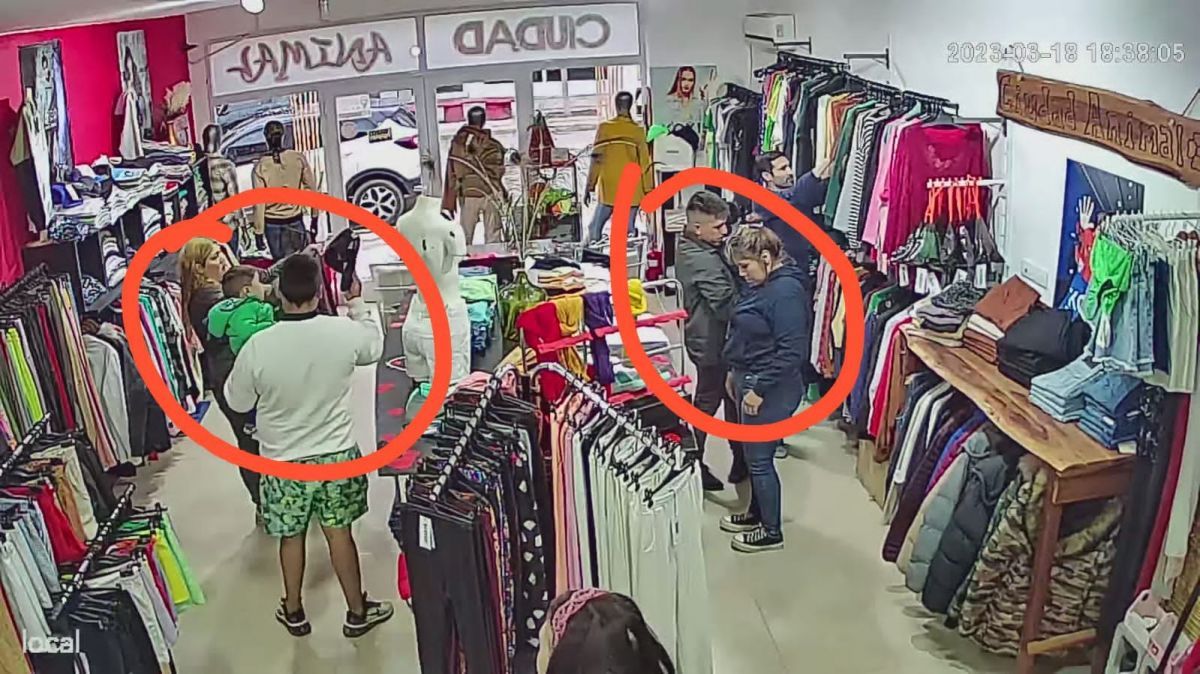 Fueron a robar con su propio bebé a una tienda