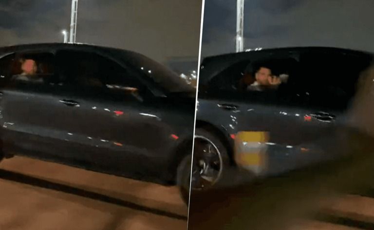 “¡Messi, te amo!”: una hincha se cruzó a Lionel en la autopista y su reacción es viral