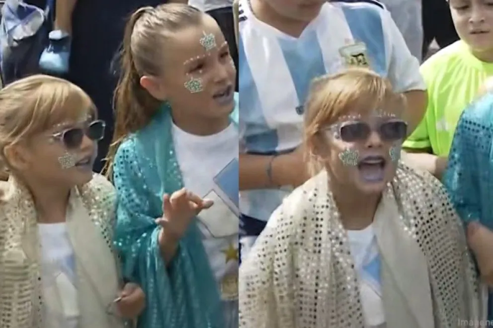 VIDEO: la reversión de “Muchachos” de dos nenas causó ternura entre los hinchas en la previa del partido
