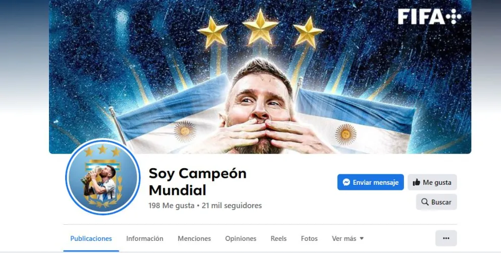 Una página de la selección albiceleste está a punto de conseguir su propia Copa del Mundo 