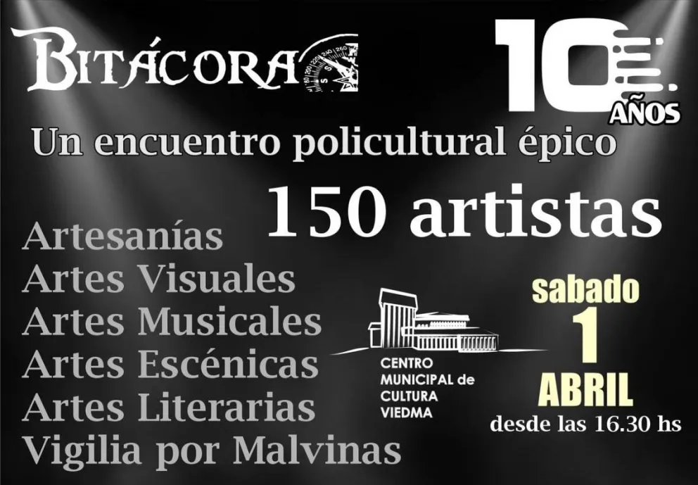 La Bitácora celebra su decenio con más de 150 artistas en el Centro Cultural