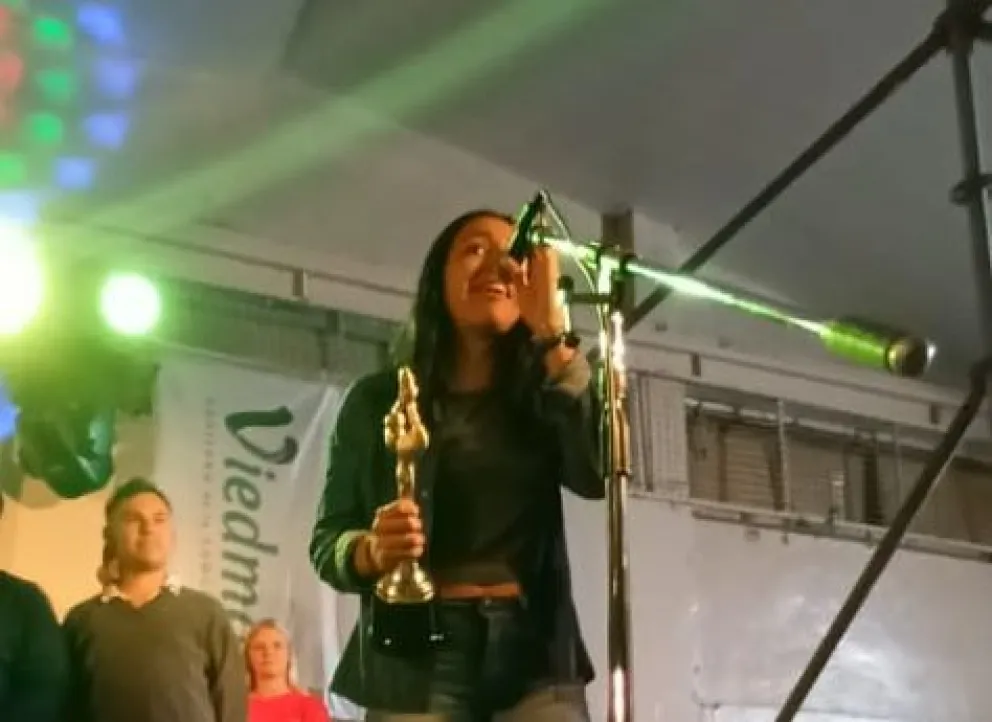 Valentina Tapia de Oro, la joven de 14 años se quedó con el Olimpia Dorado en la Fiesta del Deporte