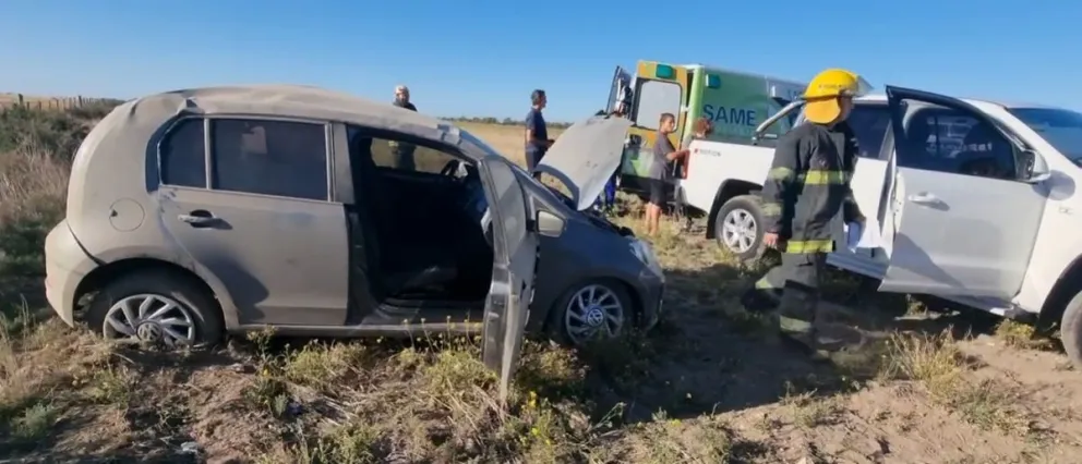 Perdió el control de su automóvil y sufrió un accidente en la ruta nacional 3