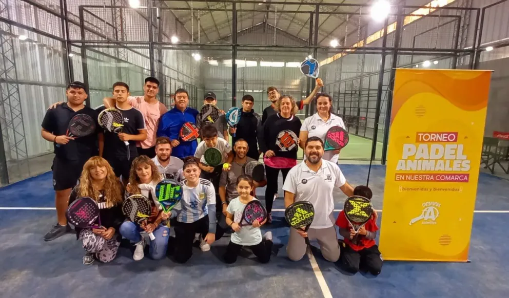 Padel Animales llegó al barrio Inalauquen y preparan un encuentro patagónico