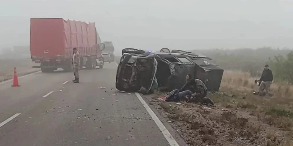 Por el accidente vial, hay dos policías con pronóstico reservado