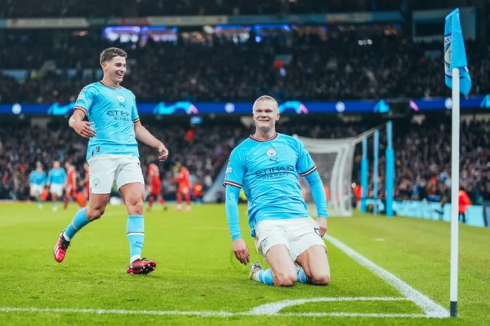 Champions League: Paliza del City que puso un pie en cuartos