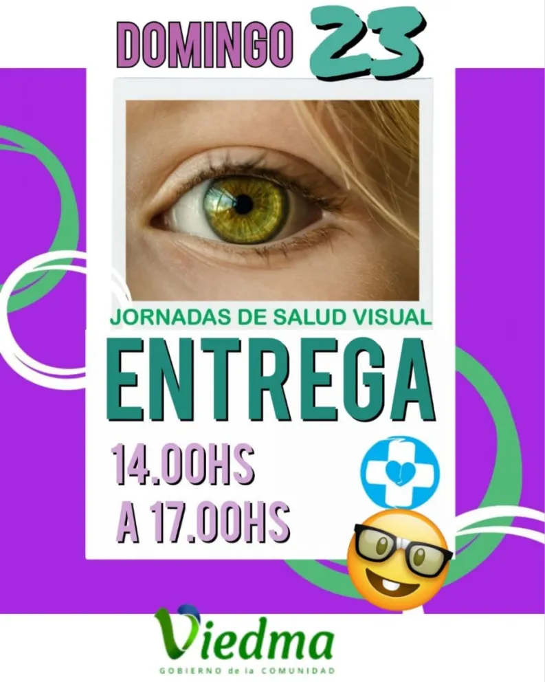 Jornadas de salud visual: este fin de semana se realizará la entrega de lentes 