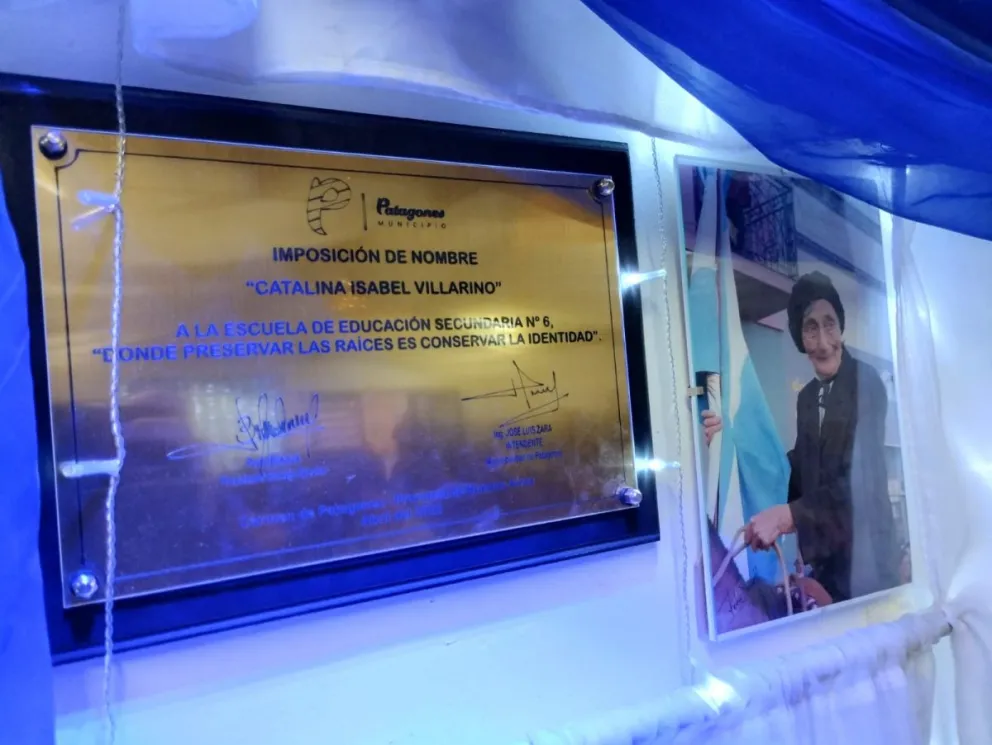 La escuela secundaria N° 6 ahora lleva el nombre de Doña Catalina Villarino