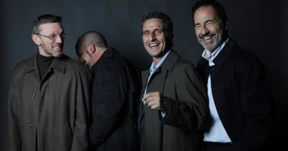 La foto que se viralizó de Los Simuladores en el estreno de una película