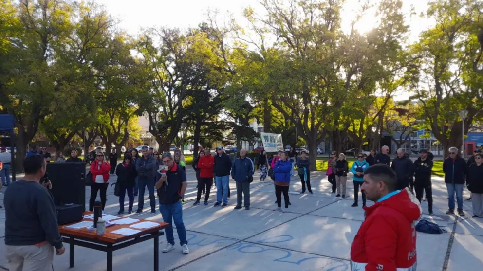 A pesar del día soleado, la protesta por la inseguridad no tuvo mucho respaldo
