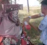 Dos pastores evangelistas destruyeron una imagen del Gauchito Gil por "fundamentos bíblicos"  