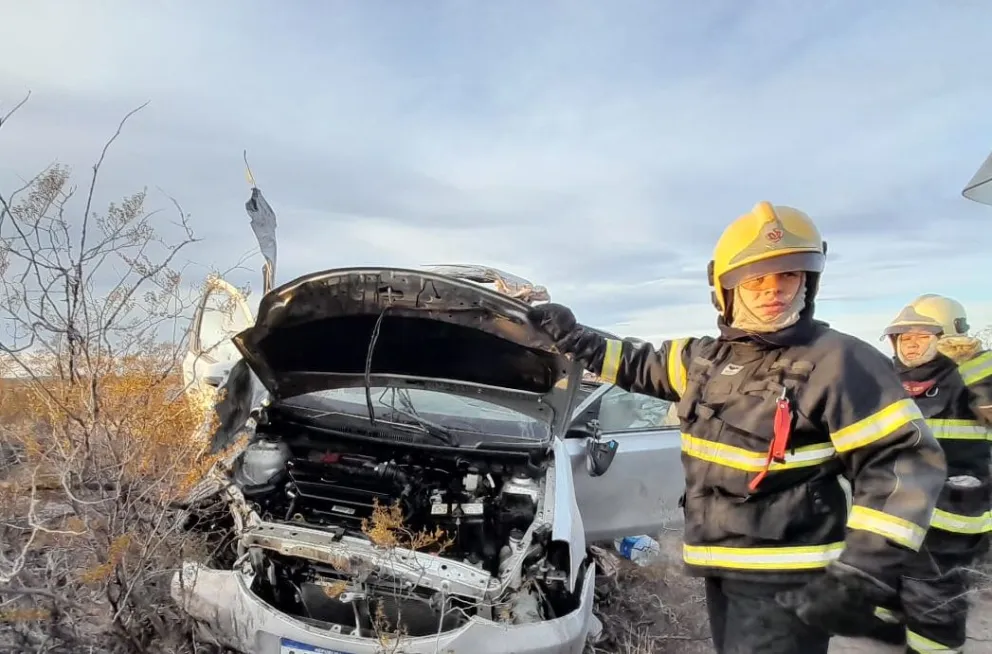 Violento accidente y una familia de Necochea se salvó de milagro