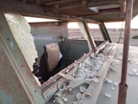 Un golpe a la historia: rompieron el camión del Memorial de Malvinas