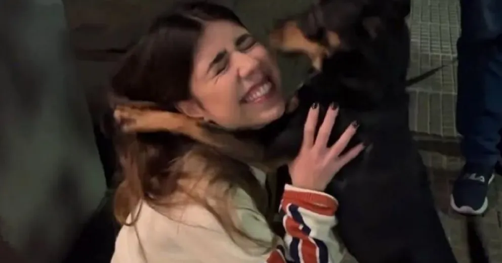 Cómo fue el reencuentro de Camila Mayan, la ex de Mac Allister, con su adorable perrita