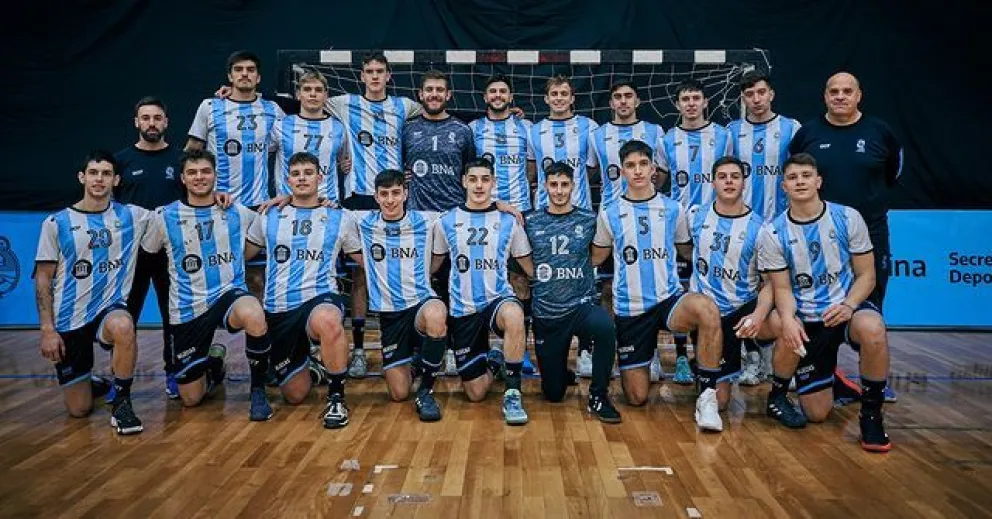 Con Tomás Garay, Argentina venció a España en la previa del Mundial Junior de Handball