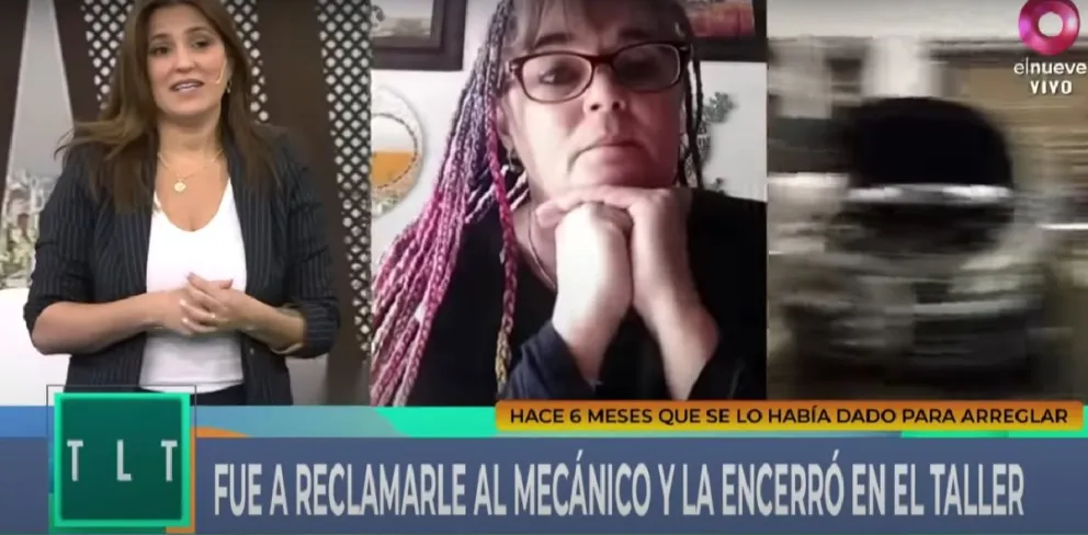 Maragata secuestrada en un taller mecánico: el caso llegó a la televisión nacional