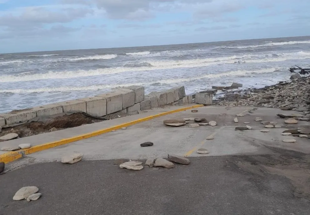 La bajada del Faro resistió considerablemente a las sudestadas